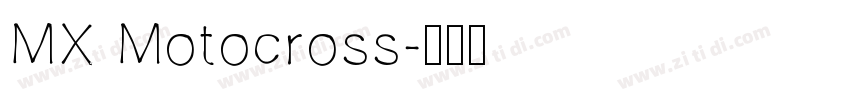 MX Motocross字体转换